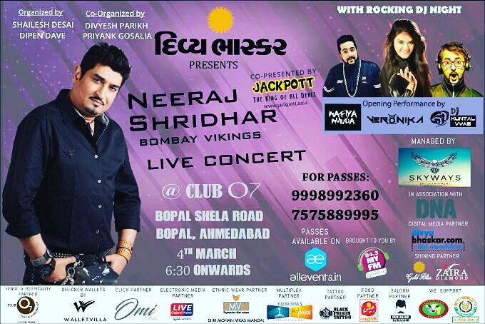 Neeraj Shridhar concert